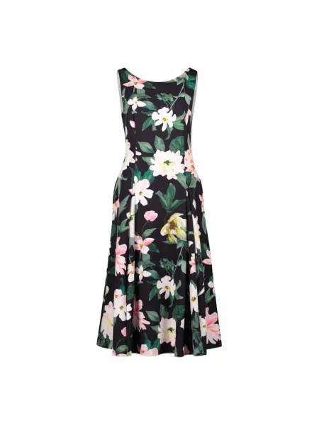 Sukienka koktajlowa o długości do kolan z okrągłym dekoltem Vera Mont