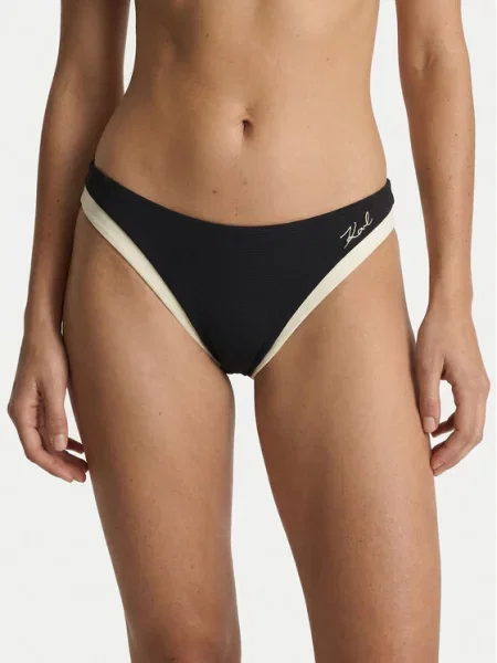 Karl Lagerfeld Bikini hlačke / off-bela črna