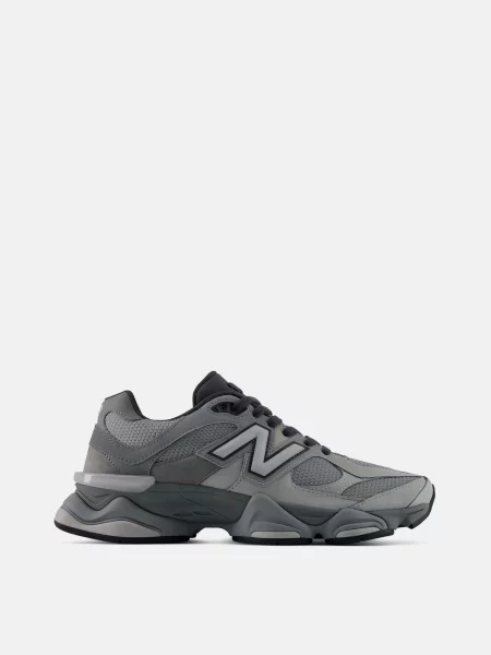 Кожаные повседневные кроссовки New Balance 990 серые