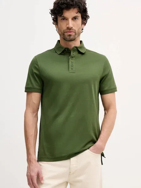 Tommy Hilfiger μπλουζάκι πόλο πράσινο