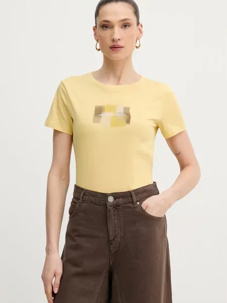 Armani Exchange tričko žluté