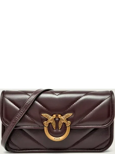 PINKO Geantă Love Box Baguette Al PLTT maro