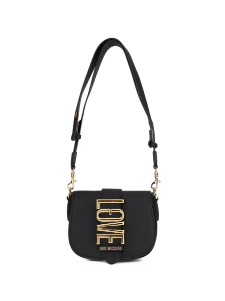 Geantă Love Moschino cu autograf negru