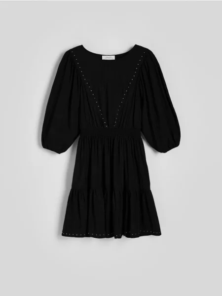 Reserved Sukienka z ćwiekami czarny