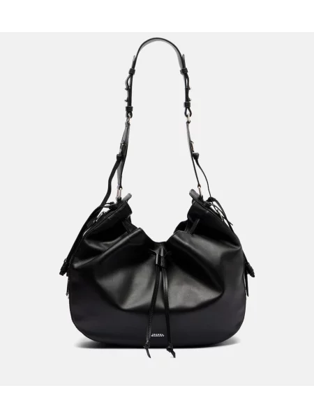 Kožená kožená taška Isabel Marant čierna