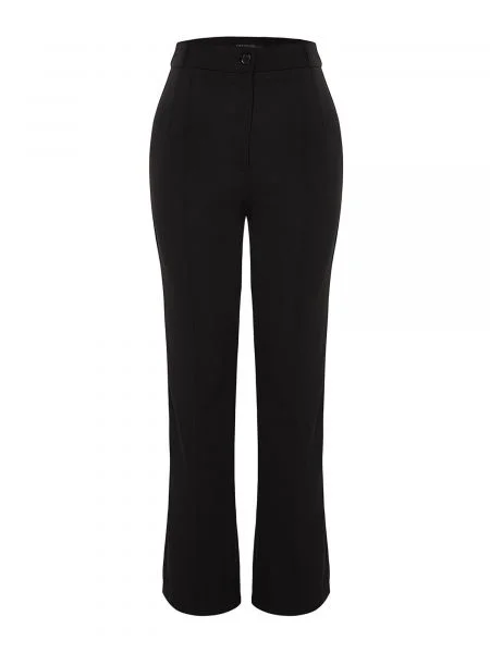 Trendyol Pantaloni cu dungă negru