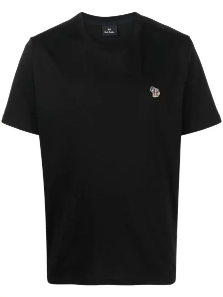 Tricou Paul Smith cu model zebră cu autograf negru