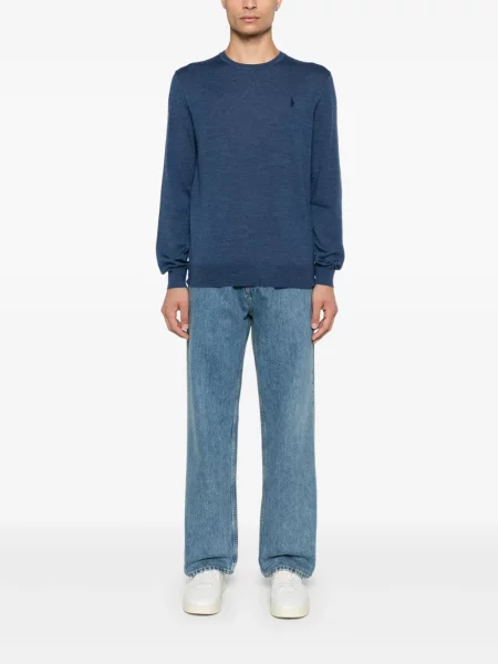 Svetr Polo Ralph Lauren s výšivkou modrý