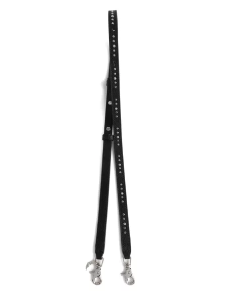 Geanta de piele Zadig&voltaire din piele cu tepi negru