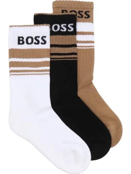 BOSS BLACK Șosete 3P QS Rib Stripe CC negru