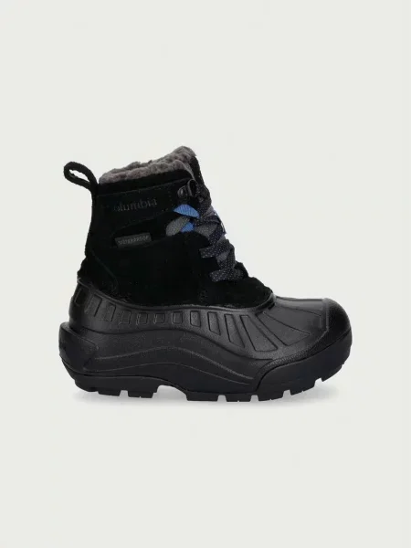 Columbia παπούτσια χειμερινά παιδικά δερμάτινα CHILDREN'S POWDERBUG ALPINE μαύρο