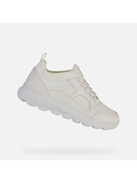 Sneakerși Geox alb