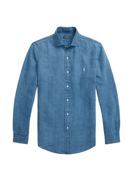 Tricou polo Polo Ralph Lauren cu glugă cu blană cu broderie roșu