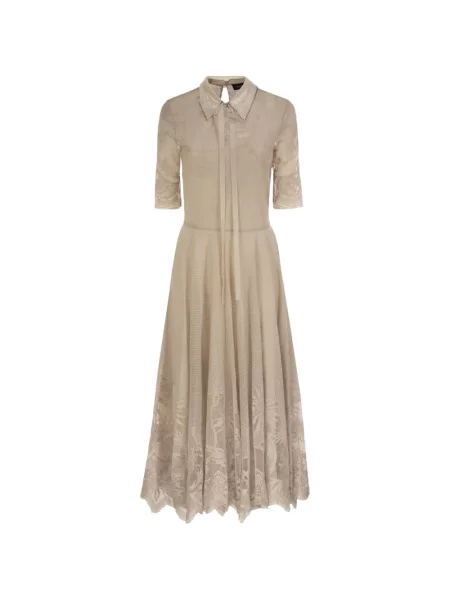 Gulerat rochie midi Fabiana Filippi din dantelă