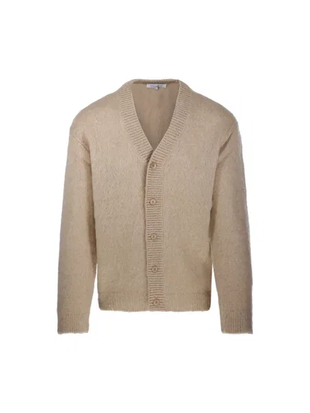 Kardigan Maison Kitsune wełniany beżowy