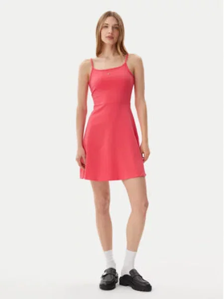 Tommy Jeans Letní šaty Essential růžová