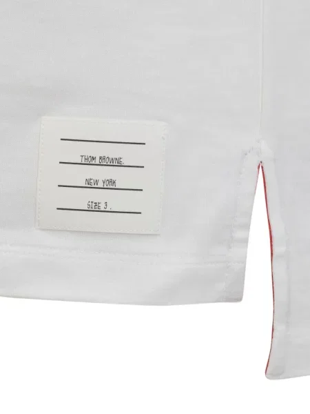 Tricou Thom Browne cu dungi alb