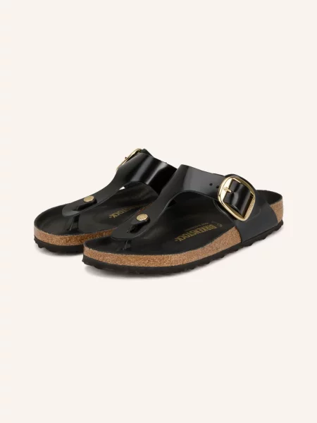 Pantofle Birkenstock s přezkou černé