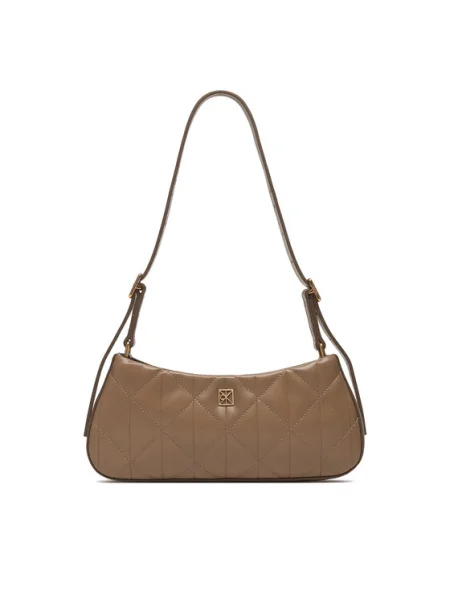 Calvin Klein Дамска чанта Quilted Sm Shoulder Bag бежов