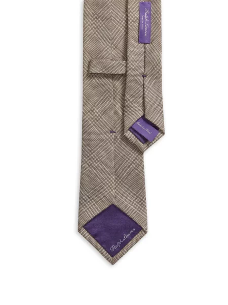 Καρό γραβάτα Ralph Lauren Purple Label μωβ