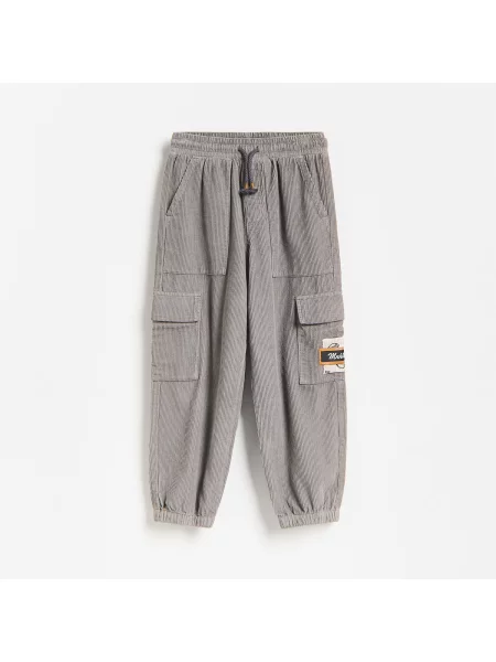 Reserved Baggy kord jogger sötétszürke