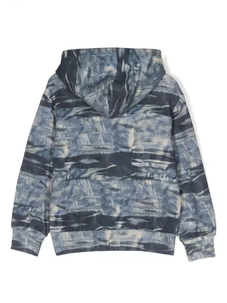 Bluza z kapturem dziecięca Diesel niebieska