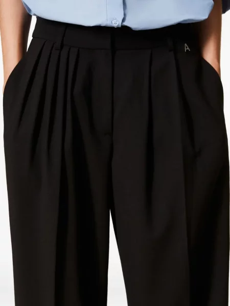 Pantaloni Twinset plisate negru