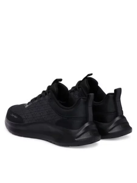 Calvin Klein Superge Light Eva Runn Laceup Aop črna