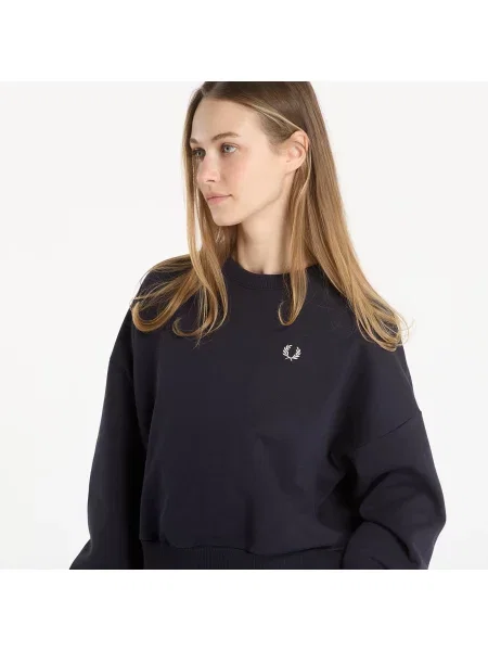 Суитшърт FRED PERRY Tipped Sweatshirt Navy 8