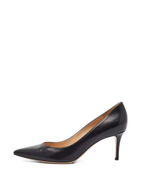 Pantofi cu toc Gianvito Rossi cu vârf ascuţit negru