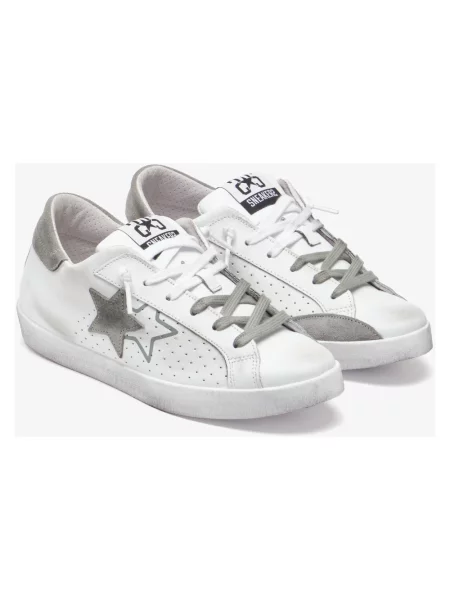 Sneakersy 2star skórzane białe
