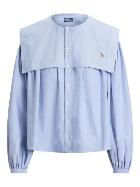 Vunena majica Polo Ralph Lauren s okruglim izrezom iznad koljena narančasta