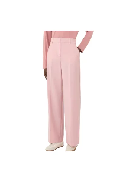 Weekend Max Mara Spodnie Marlene Visivo rosa różowe