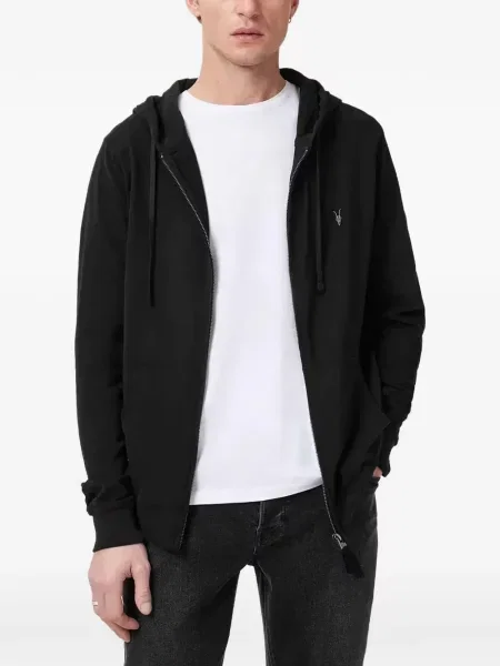 Hanorac cu glugă Allsaints negru