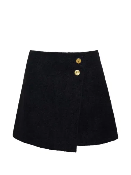 Fusta mini Cara Cara din tweed negru