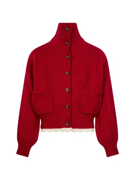 Cardigan Magda Butrym tricotate roșu