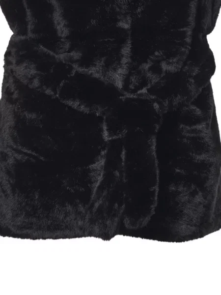 Cu centură vestă V°73 cu blană negru