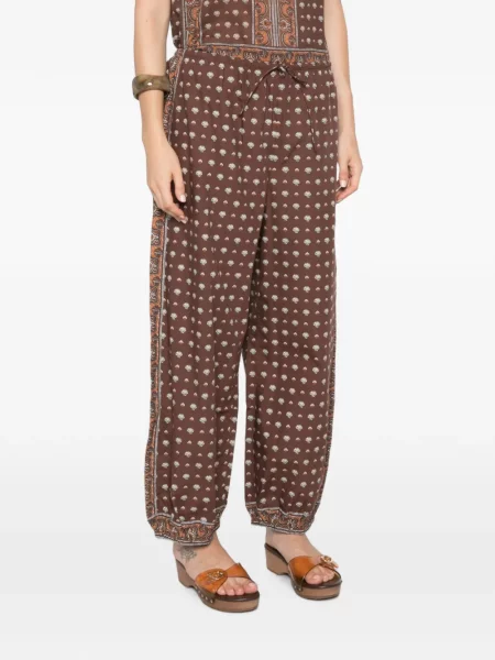 Pantaloni Dôen cu cordon maro