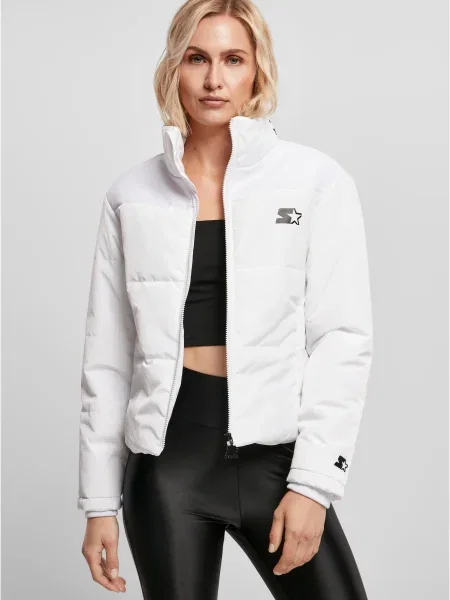 Kurtka puchowa Starter Black Label z autografem biała