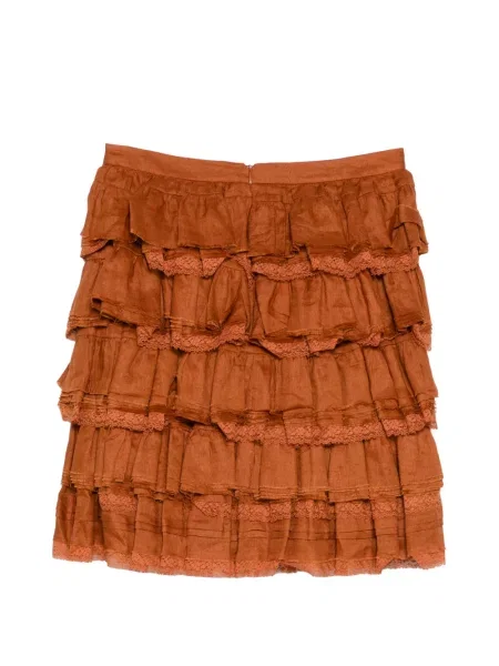 Fusta mini Shushu/tong cu volane maro