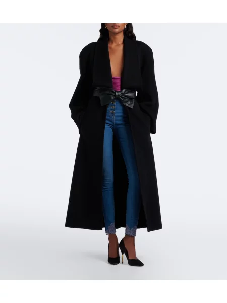 Čipkované skinny fit džínsy Valentino skinny fit modrá