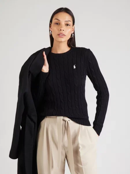 Polo Ralph Lauren Pulover / alb negru