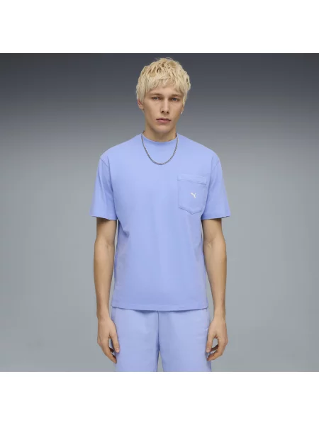 PUMA koszulka z kieszenią Select Essentials Akcesoria S fioletowy