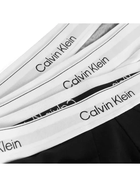 Slipy z elastycznym pasem z logo w zestawie 3 szt. Calvin Klein Underwear białe