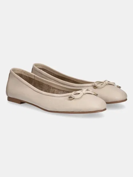 Кожаные балетки Answear.lab бежевые