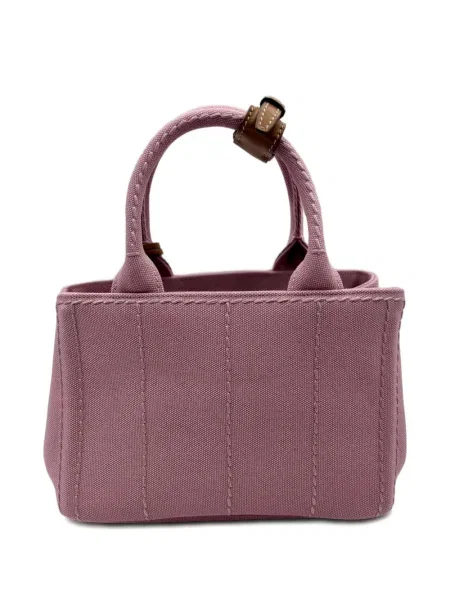 Geantă Prada cu broderie roz