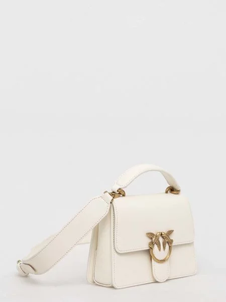 Шкіряна сумочка Pinko білий