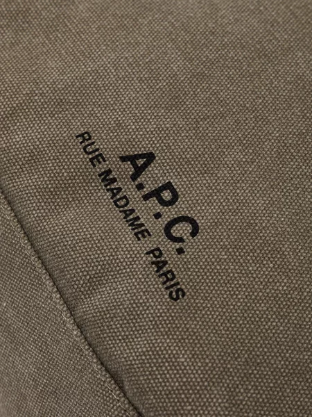 A.P.C. Чанта за пазаруване женска Besace Journal зелено