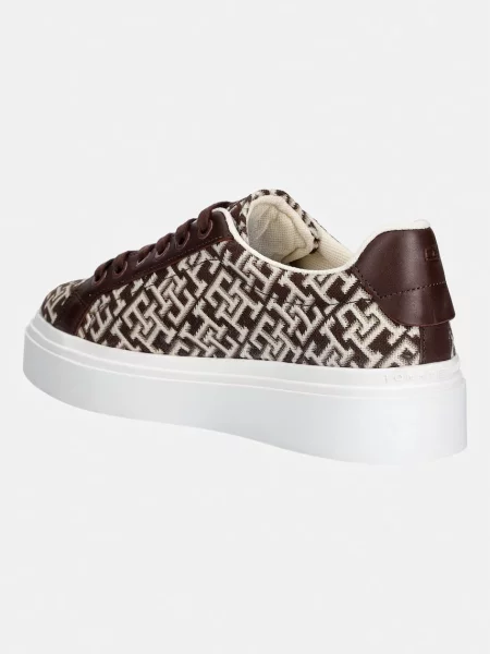 Tommy Hilfiger TH CHIC PLATFORM MONOGRAM sneakersy brązowe