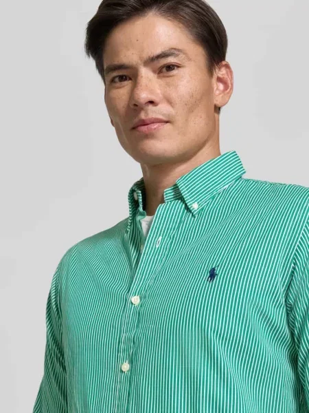 Koszula casualowa o kroju regular fit z czystej bawełny Polo Ralph Lauren zielona